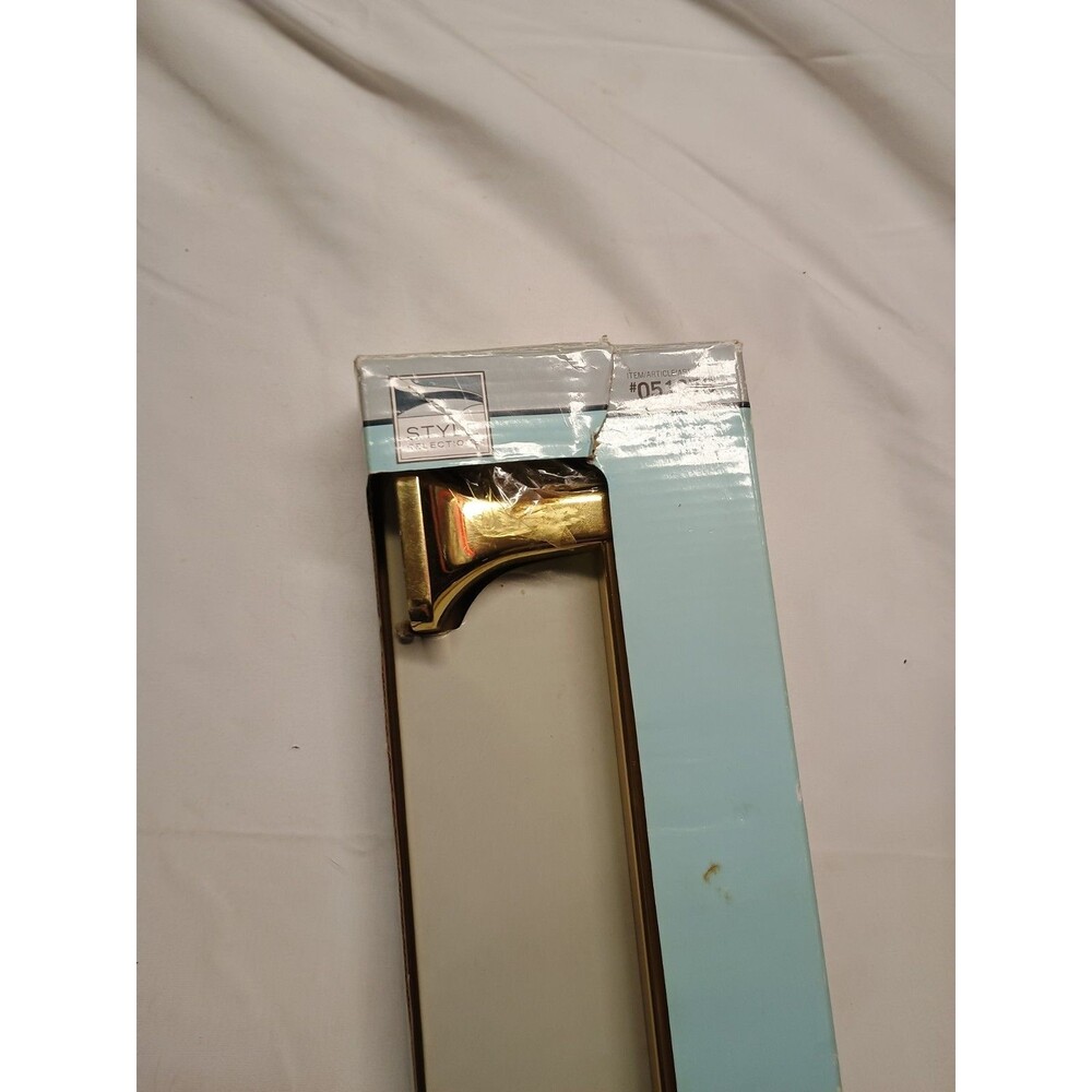 Style Selections Seton 24" Towel Bar Polished Brass Gold #051976 New - Picture 5 of 8